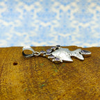 Amethyst Fish Nepali Bohemian Handmade Silver Pendant