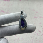 Purple Dahlia Turquoise 925 Sterling Silver Pendant – Artisan Silver Jewelry