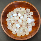 Oval Shape Natural Rainbow Moonstone AAA+ Quality Lot Of 5 PCS