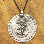 Tribal Hanuman Lord Vintage Solid Silver Pendant Antique Finish Handmade One of a Kind