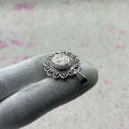 Pink Larimar 925 Sterling Silver Handmade Pendant | Soft Pastel Boho Pendant