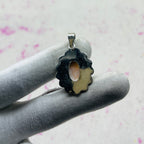 Pink Larimar 925 Sterling Silver Handmade Pendant | Soft Pastel Boho Pendant
