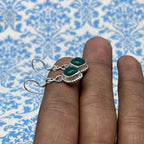 Boho Gemstone Earrings – 925 Silver Artisan Jewelry