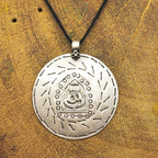 Tribal Snake Vintage Solid Silver Pendant Antique Finish Handmade One of a Kind
