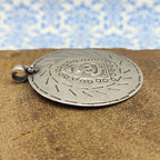 Tribal Snake Vintage Solid Silver Pendant Antique Finish Handmade One of a Kind