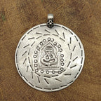 Tribal Snake Vintage Solid Silver Pendant Antique Finish Handmade One of a Kind
