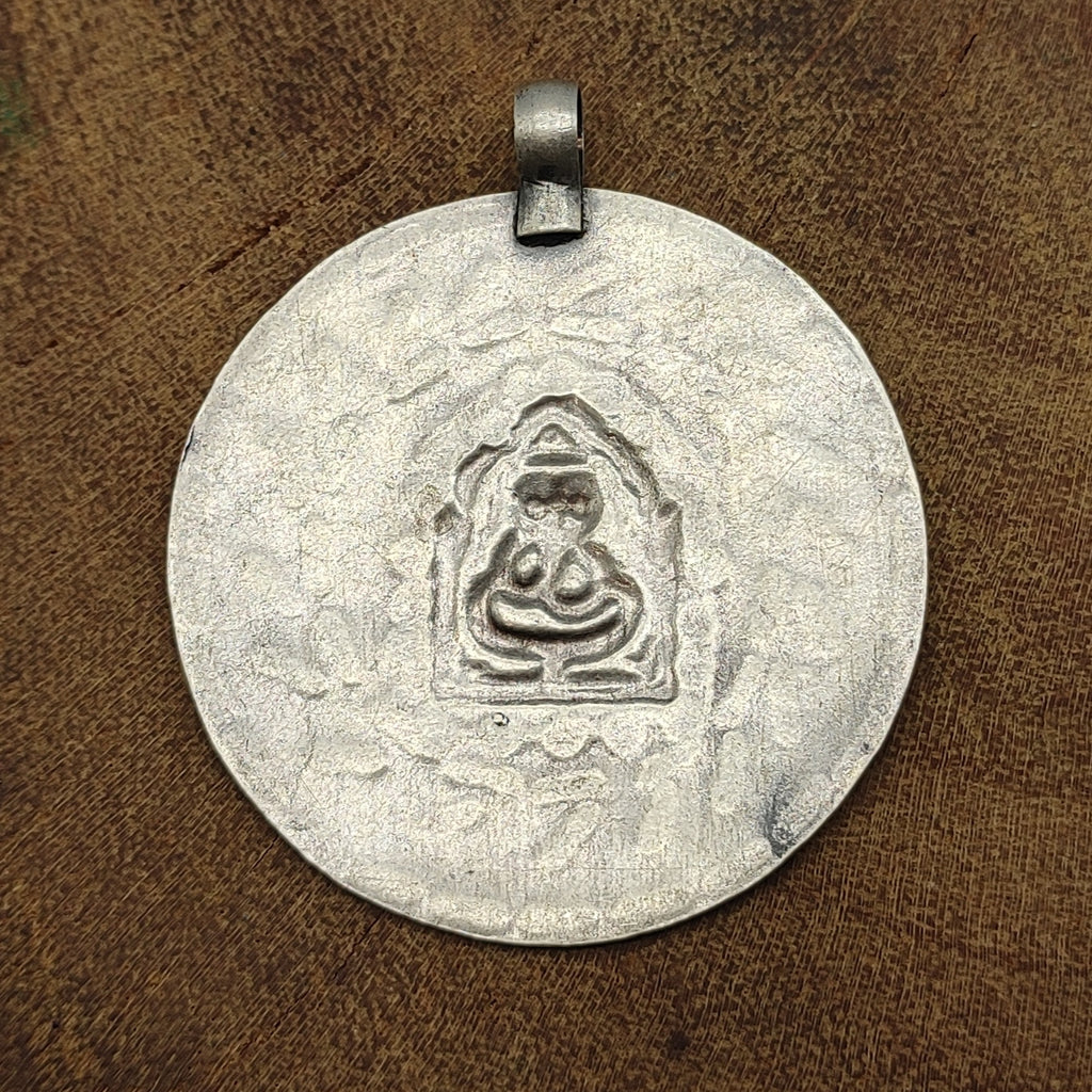 Tribal Snake Vintage Solid Silver Pendant Antique Finish Handmade One of a Kind
