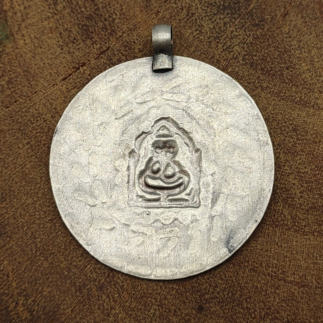 Tribal Snake Vintage Solid Silver Pendant Antique Finish Handmade One of a Kind