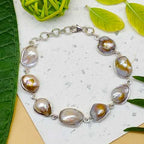 Classic Handmade 925 Sterling Silver Pearl Bracelet Timeless Design