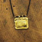 Gold Plated Tribal Seven Sisters Patdi Vintage Solid Silver Pendant Antique Finish One of a Kind