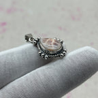 Pink Larimar 925 Sterling Silver Handmade Pendant | Elegant Feminine Jewelry
