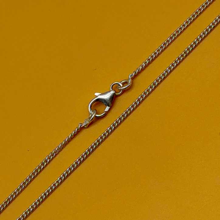 925 Silver Curb Chain Necklace 16-22 Inch 925 Stamped Dainty Chain