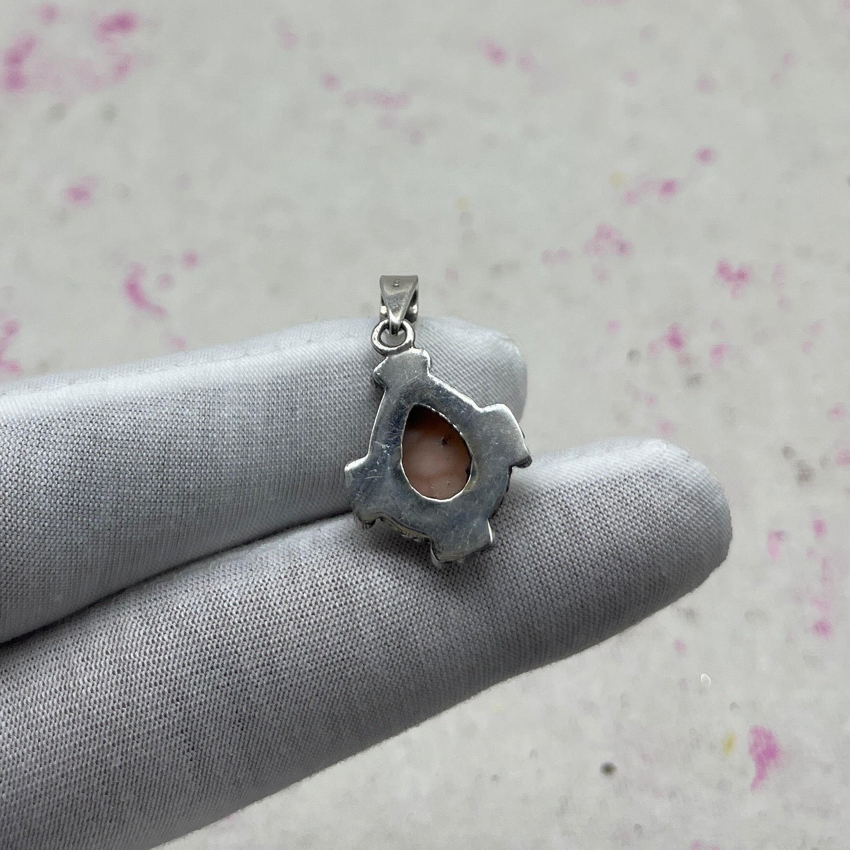 Pink Larimar 925 Sterling Silver Handmade Pendant | Elegant Feminine Jewelry