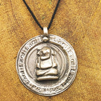 Tribal Lord Ganesh Vintage Solid Silver Pendant Antique Finish Handmade One of a Kind