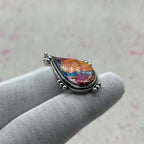 Spiny Oyster Turquoise 925 Sterling Silver Handmade Pendant | Bold Tribal Pendant
