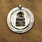 Tribal Lord Ganesh Vintage Solid Silver Pendant Antique Finish Handmade One of a Kind