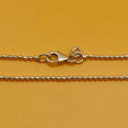 925 Silver Ball Chain Necklace 16-22 Inch Stamped Dainty Chain