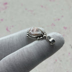 Pink Larimar 925 Sterling Silver Handmade Pendant | Minimal Boho Jewelry