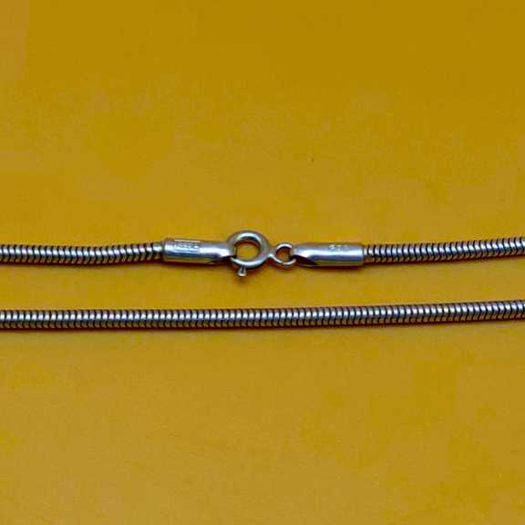 925 Silver Snake Chain Necklace 16-22 Inch Stamped Dainty Chain