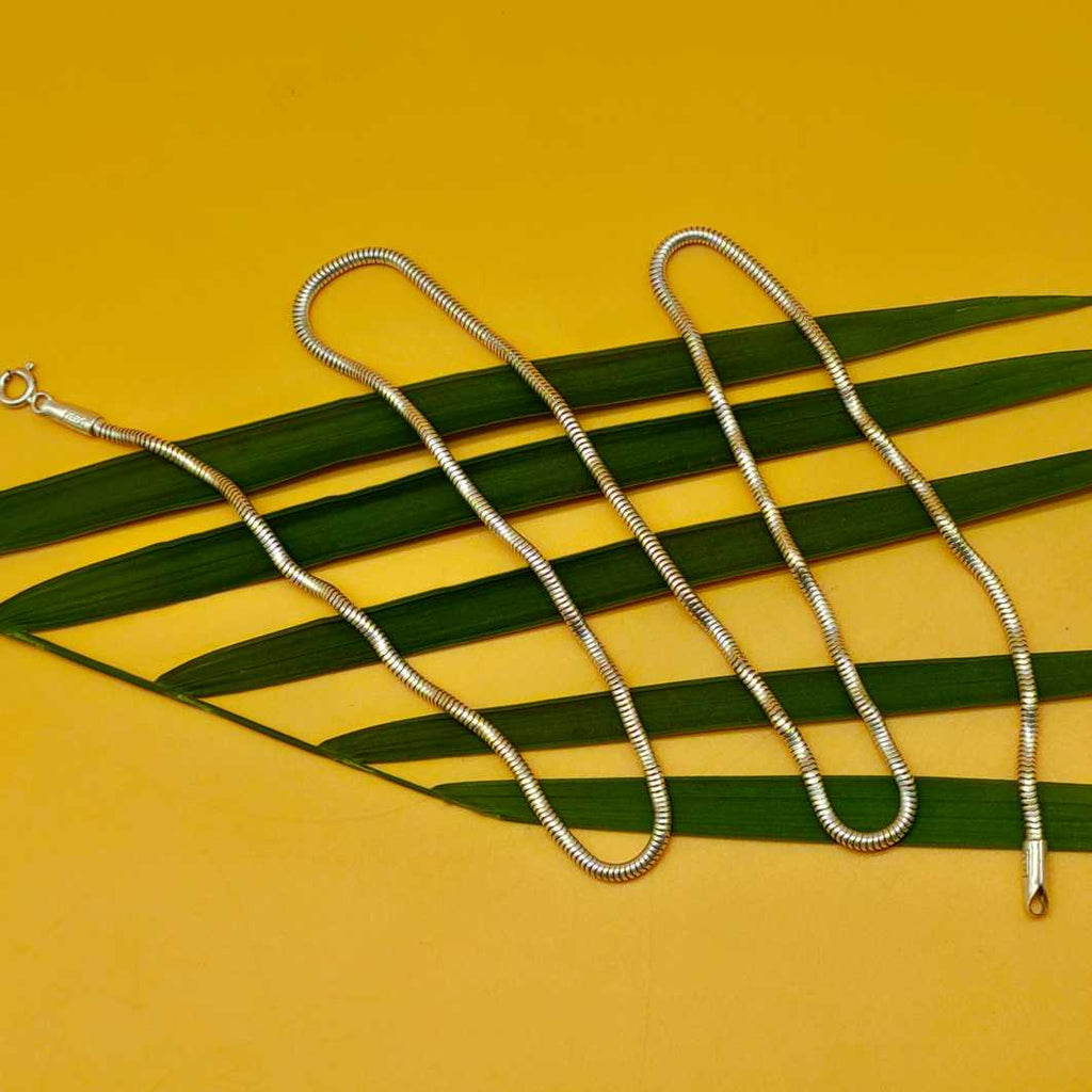 925 Silver Snake Chain Necklace 16-22 Inch Stamped Dainty Chain