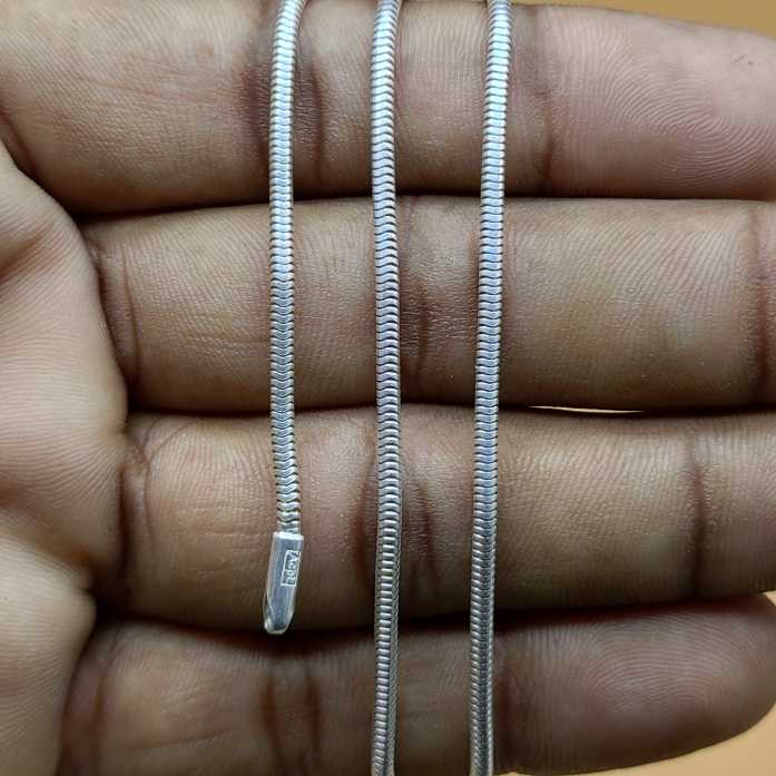 925 Silver Snake Chain Necklace 16-22 Inch Stamped Dainty Chain