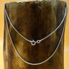 925 Silver Cable Chain Necklace 16-22 Inch Stamped Dainty Chain