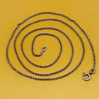 925 Silver Cable Chain Necklace 16-22 Inch Stamped Dainty Chain