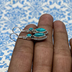 Turquoise Dangle Earrings in 925 Silver – Simple & Chic