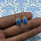 High Quality Chalcedony Earrings in 925 Silver – Everyday Style
