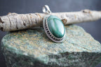 Natural Malachite Gemstone 925 Silver Pendant Handmade Gift Jewelry