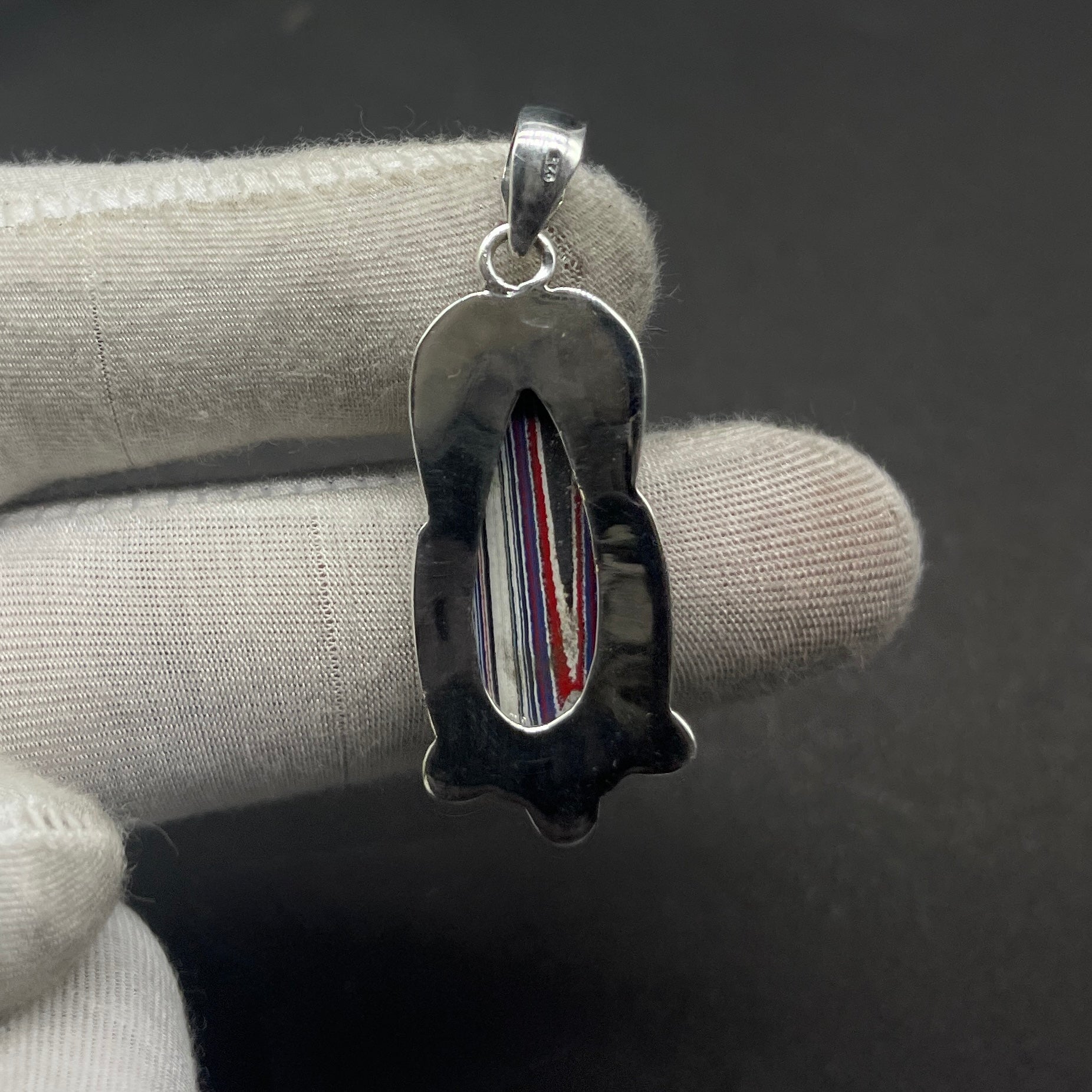 Nepali Fordite 925 Silver Designer Pendant Necklace