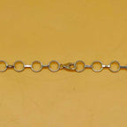 Faceted Rainbow Moonstone 925 Silver Necklace Dainty Chain