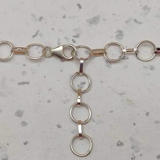 Faceted Rainbow Moonstone 925 Silver Necklace Dainty Chain