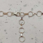 Faceted Rainbow Moonstone 925 Silver Necklace Dainty Chain