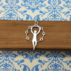 7 Chakra Healing Pendant in 925 Sterling Silver – Balancing Energy Yoga Jewelry for Mind, Body & Spirit