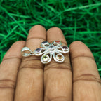 7 Chakra Flower Design Pendant 925 Sterling Silver – Spiritual Harmony & Energy Alignment Boho Talisman
