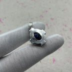Dyed Sapphire 925 Sterling Silver Handmade Pendant | Classic Artisan Jewelry