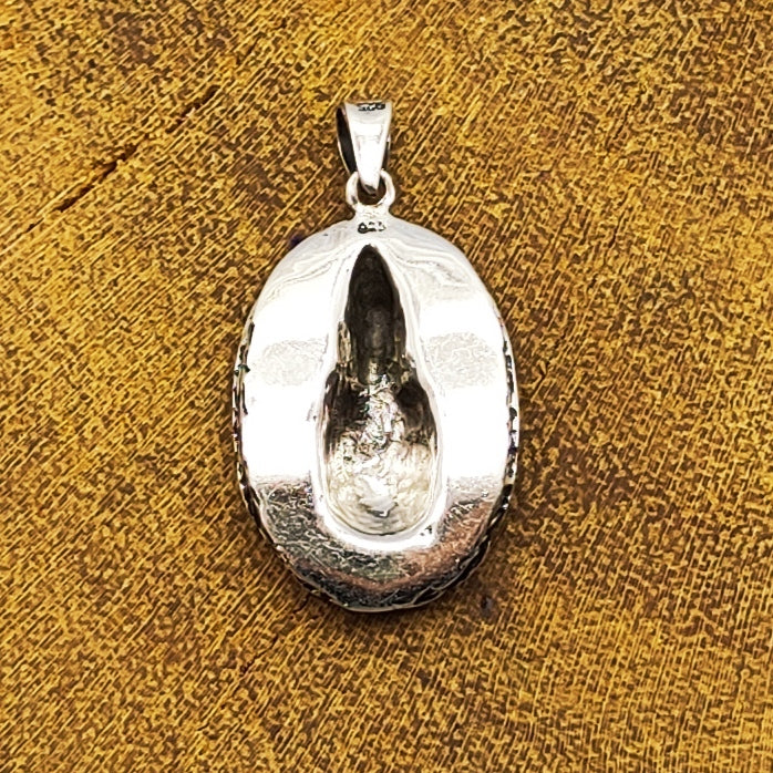 Tribal Ganesh Vintage Solid Silver Pendant Antique Finish Handmade
