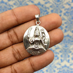 Tribal Shiva Vintage Solid Silver Pendant Antique Finish Handmade One of a Kind
