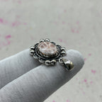 Pink Larimar 925 Sterling Silver Handmade Pendant | Soft Tone Statement Pendant