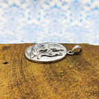 Tribal Shiva Vintage Solid Silver Pendant Antique Finish Handmade One of a Kind