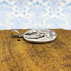 Tribal Shiva Vintage Solid Silver Pendant Antique Finish Handmade One of a Kind