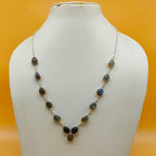 Labradorite Gemstone 925 Silver Personalized Necklace