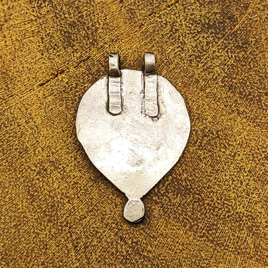 Tribal Naag (Serpent) Vintage Solid Silver Pendant Antique Finish Handmade