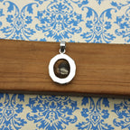Shiva Eye Shell Pendant – Sacred Symbol 925 Silver Handmade Nepali Boho Design