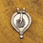 Tribal Naag (Serpent) Vintage Solid Silver Pendant Antique Finish Handmade