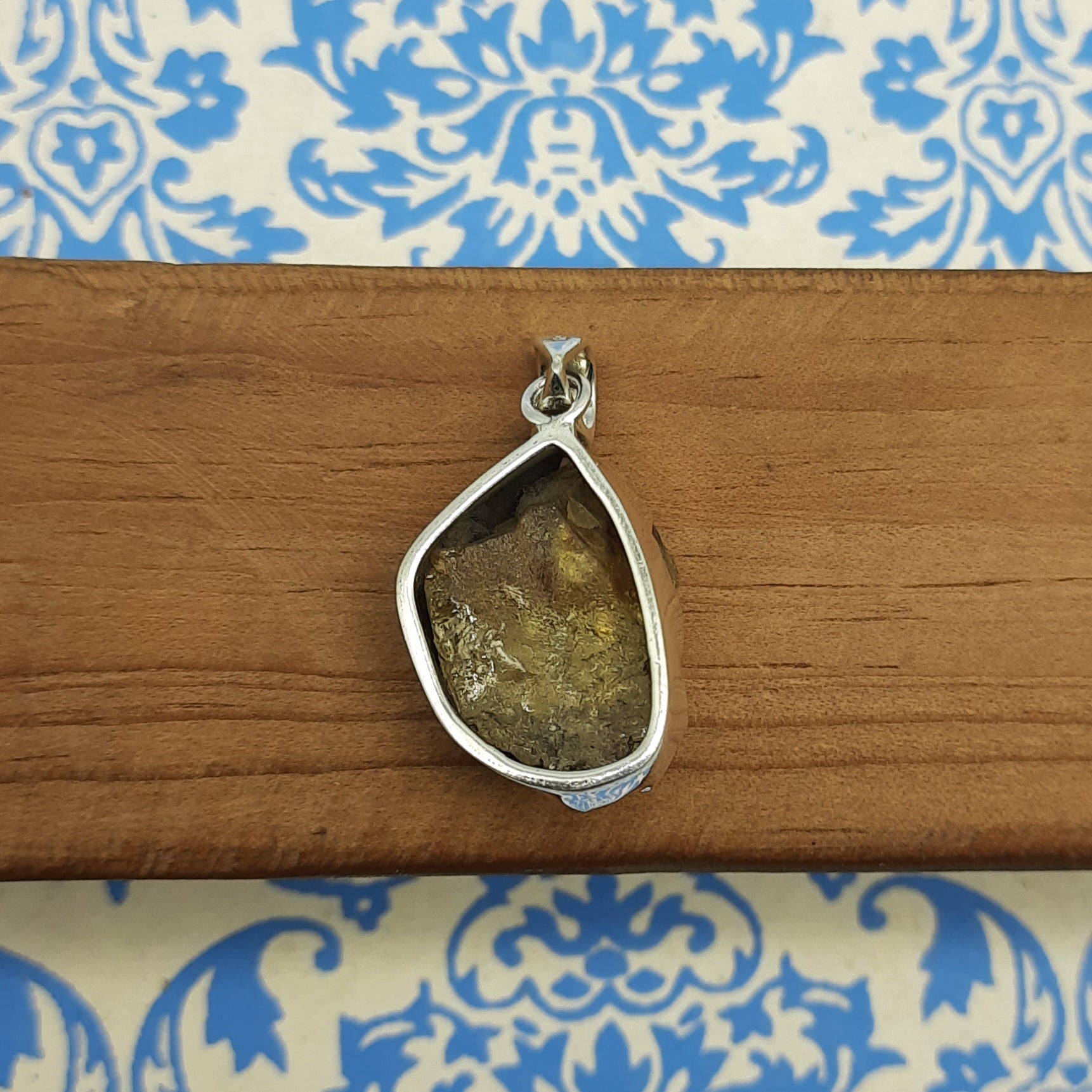 Golden Citrine Energy Pendant – Handmade 925 Silver Bohemian Designer Jewelry