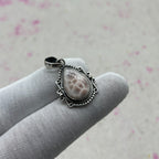 Pink Larimar 925 Sterling Silver Handmade Pendant | Handmade Feminine Jewelry