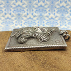 Tribal Ganesh Vintage Solid Silver Pendant Antique Finish Handmade One of a Kind