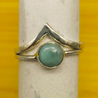 Tiger Eye 925 Silver Bezel Simple Ring For Women